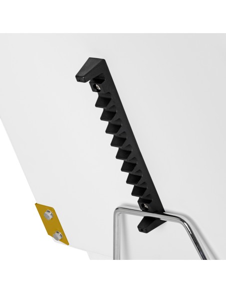 Sedia cosmetica 557G con cuvette bianco oro