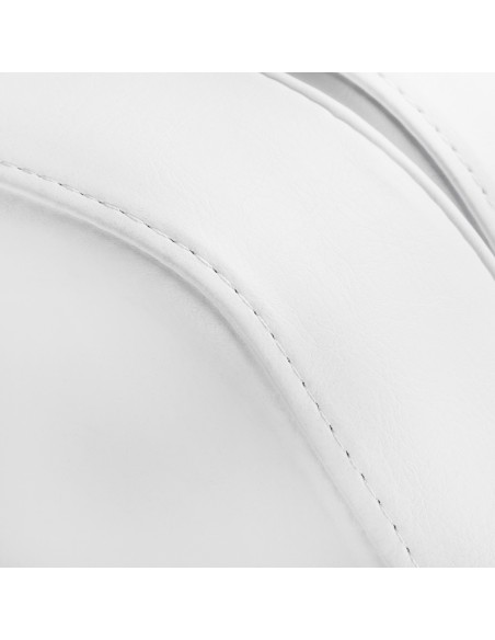 Sedia cosmetica 557G con cuvette bianco oro