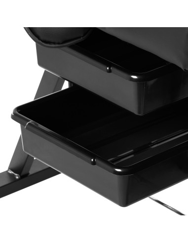 Sedia cosmetica Sillon con vassoio nero