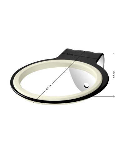 Supporto a parete per asciugacapelli Q96 nero