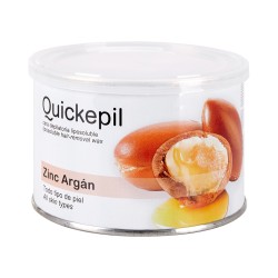 Quickepil cera depilatoria zinco-argan lattina 400 ml