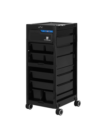 Gabbiano, ausilio per parrucchieri con sterilizzatore UV 68UV nero