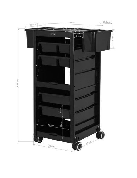 Gabbiano aiuto parrucchiere 68A nero