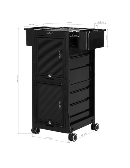 Gabbiano aiuto parrucchiere 68C nero