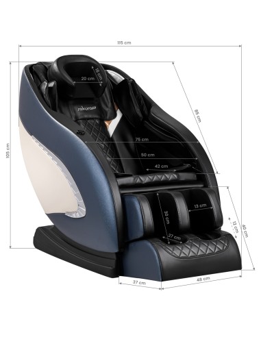 Sedia da massaggio Sakura Classic 305 Blu