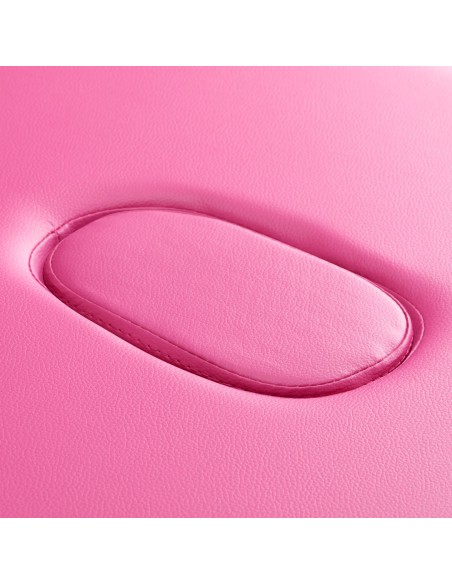 Lettino da massaggio pieghevole in alluminio comfort Activ Fizjo 2 segmenti rosa nero alluminio