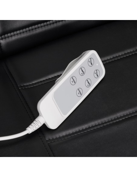 SILLON Lux 273b sedia cosmetica elettrica + sgabello 304 nero