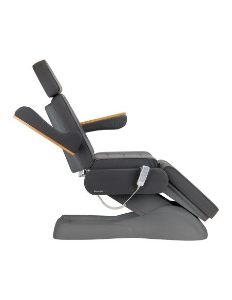 Sedia estetica elettrica SILLON Lux 273b 3 motori grigio, base grigio