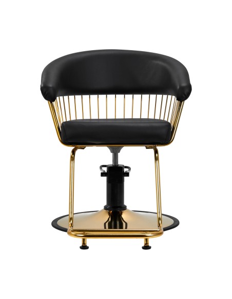 Poltrona Gabbiano per parrucchieri Lille oro nero