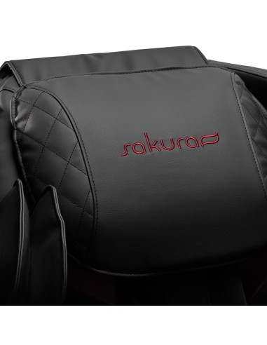 Sedia da massaggio Sakura Standard 801 nero/rosso