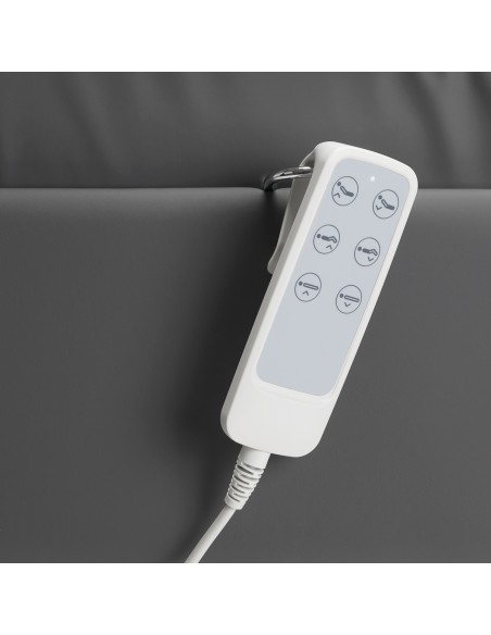 Sedia estetica elettrica SILLON Lux 273b 3 motori grigio, base grigio