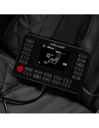 Sedia da massaggio Sakura Standard 801 nero/rosso
