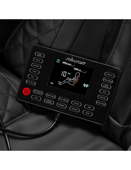 Sedia da massaggio Sakura Standard 801 nero/rosso