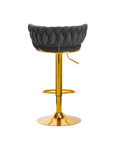 4Rico Bar Hocker QS-B313a grigio velluto