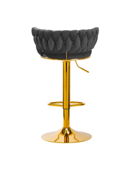 4Rico Bar Hocker QS-B313a grigio velluto