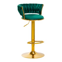 4Rico Bar Hocker QS-B313a verde velluto