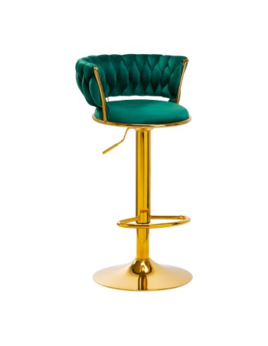 4Rico Bar Hocker QS-B313a verde velluto