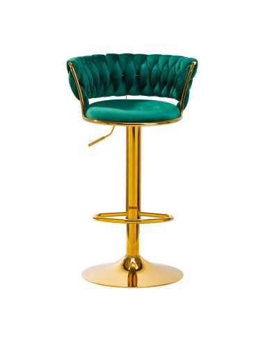 4Rico Bar Hocker QS-B313a verde velluto