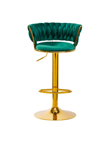 4Rico Bar Hocker QS-B313a verde velluto