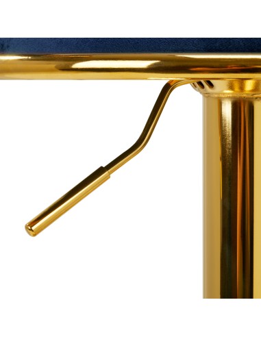 4Rico Bar Hocker QS-B313a velluto blu navy