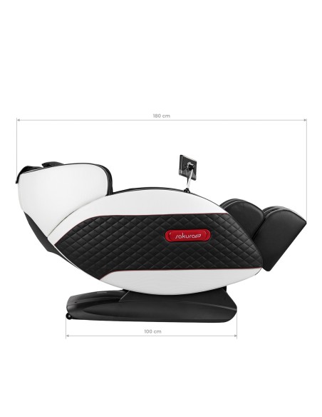 Sedia da massaggio Sakura Standard 801 nero/rosso