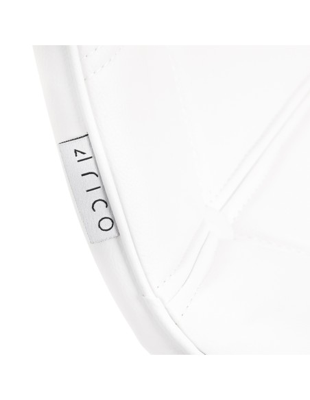4Rico Sedia scandinava QS-185 in ecopelle bianca