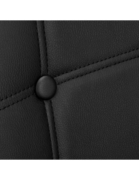 4Rico Sedia scandinava QS-185 in ecopelle nera