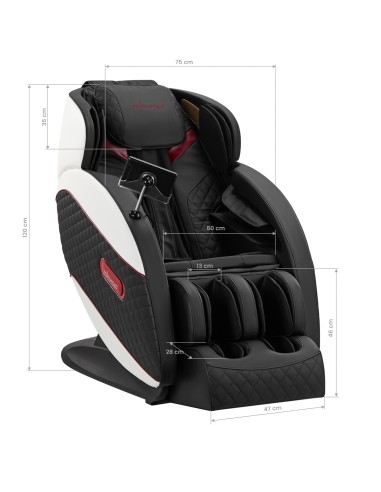 Sedia da massaggio Sakura Standard 801 nero/rosso