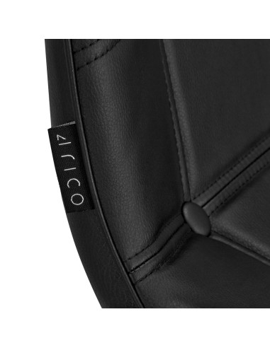 4Rico Sedia scandinava QS-185 in ecopelle nera