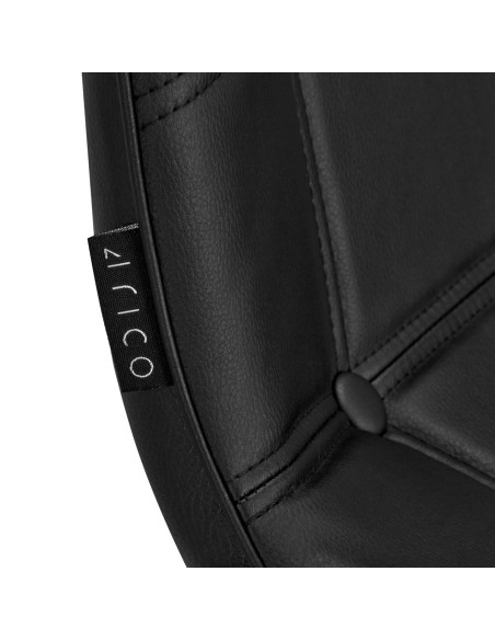 4Rico Sedia scandinava QS-185 in ecopelle nera