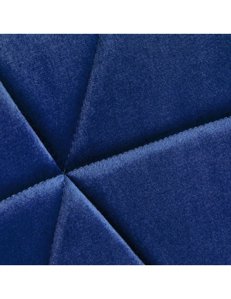 4Rico Sedia scandinava QS-186 velluto blu navy