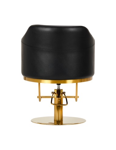 Sedia da parrucchiere Gabbiano Burgos oro nero