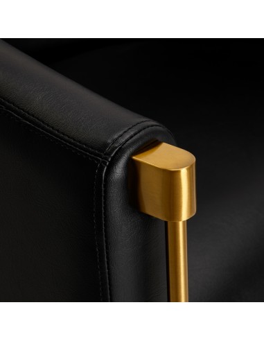 Sedia da parrucchiere Gabbiano Burgos oro nero