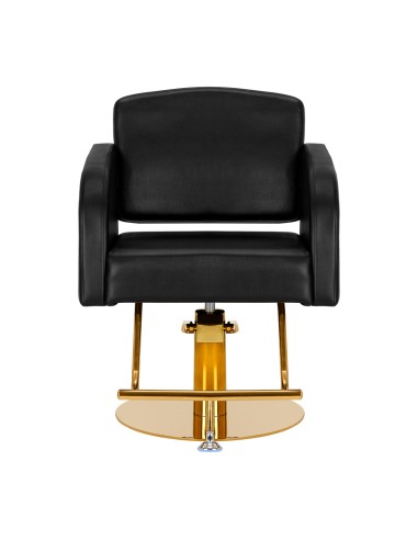 Poltrona da parrucchiere Gabbiano Torino oro nero