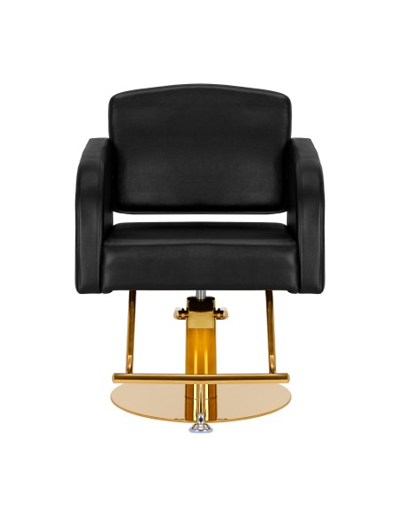 Poltrona da parrucchiere Gabbiano Torino oro nero