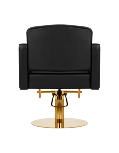 Poltrona da parrucchiere Gabbiano Torino oro nero