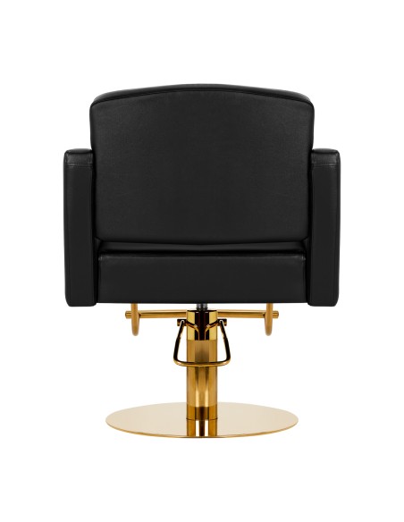Poltrona da parrucchiere Gabbiano Torino oro nero