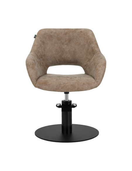 Poltrona da parrucchiere Gabbiano Morena moderna marrone antico