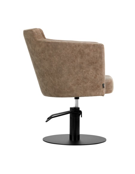 Poltrona da parrucchiere Gabbiano Modena square old brown