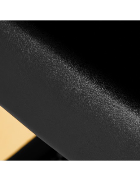 Poltrona da parrucchiere Gabbiano Torino oro nero