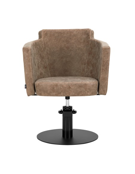 Poltrona da parrucchiere Gabbiano Modena square old brown