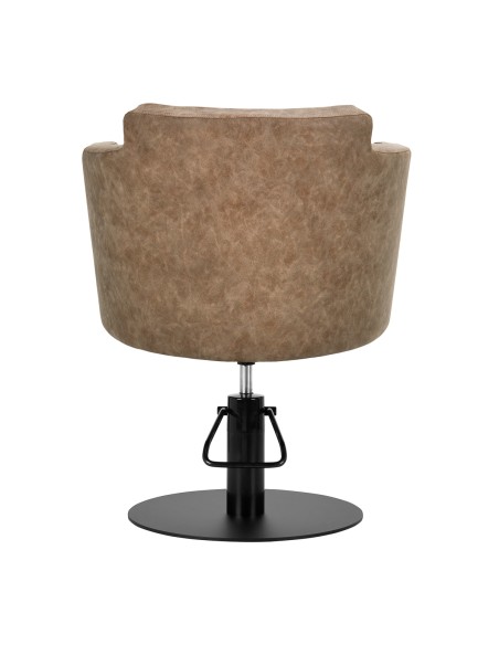 Poltrona da parrucchiere Gabbiano Modena square old brown