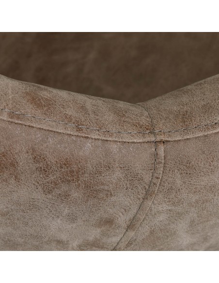 Poltrona da parrucchiere Gabbiano Morena moderna marrone antico