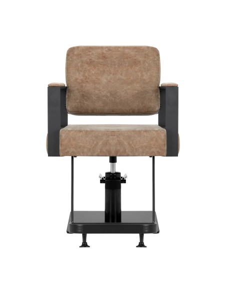 Poltrona da parrucchiere Gabbiano Modena marrone antico