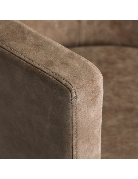 Poltrona da parrucchiere Gabbiano Modena square old brown