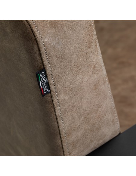 Poltrona da parrucchiere Gabbiano Modena marrone antico