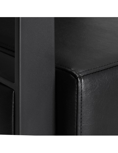 Poltrona per parrucchieri Gabbiano Modena nero