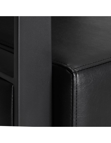 Poltrona per parrucchieri Gabbiano Modena nero