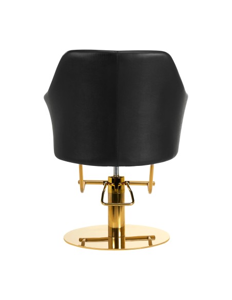 Poltrona per parrucchieri Gabbiano Marbella oro nero