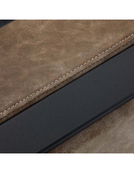 Poltrona da parrucchiere Gabbiano Modena marrone antico